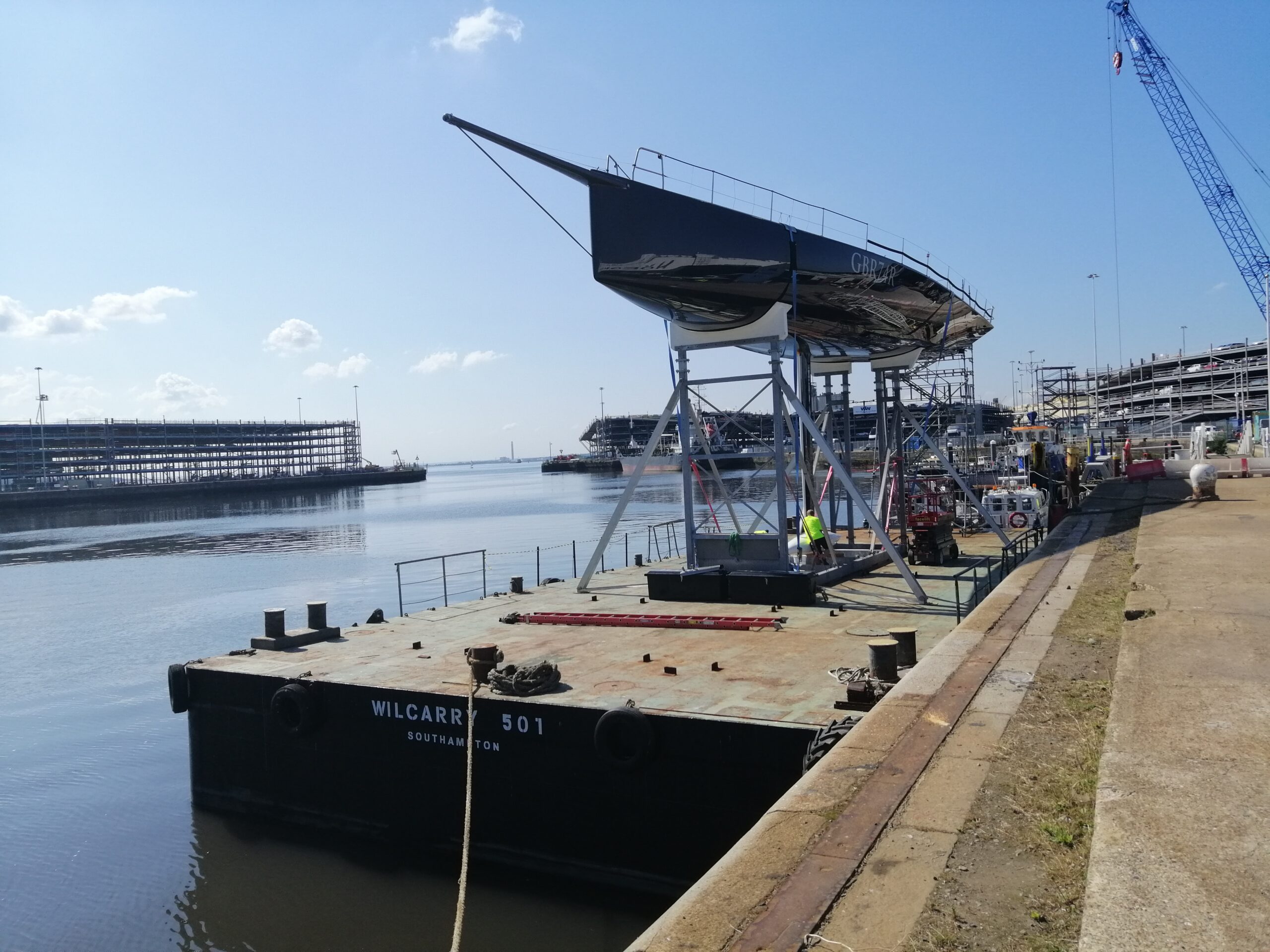 The dock in Southampton 